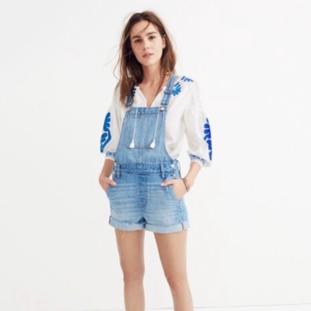 Madewell Adirondack overall shorts size medium